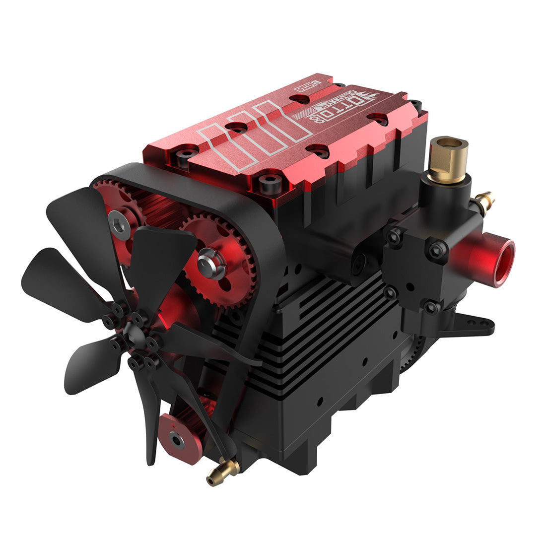 SEMTO-ENJIN ST-NF2 7cc SOHC Inlyn 2 Silinders 4-slag Lugverkoelde Nitro-enjin Modelboustel - FS-L200AC