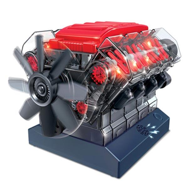 V8-enjinmodelstel - Bou jou eie V8-enjin - Wetenskaplike eksperiment STEM-speelding