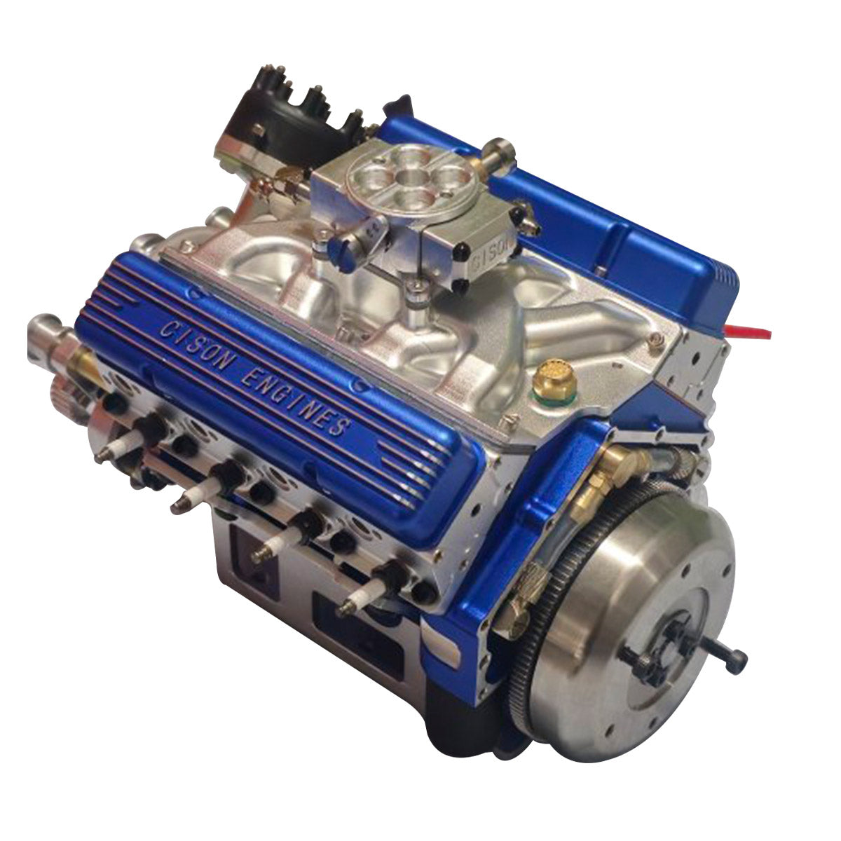 CISON Kleinblok 44CC 1/6 Skaal Waterverkoelde OHV 4-Stroke V8 Petrolenjin Binnebrandenjin - Bou Jou Eie V8-enjin wat Werk