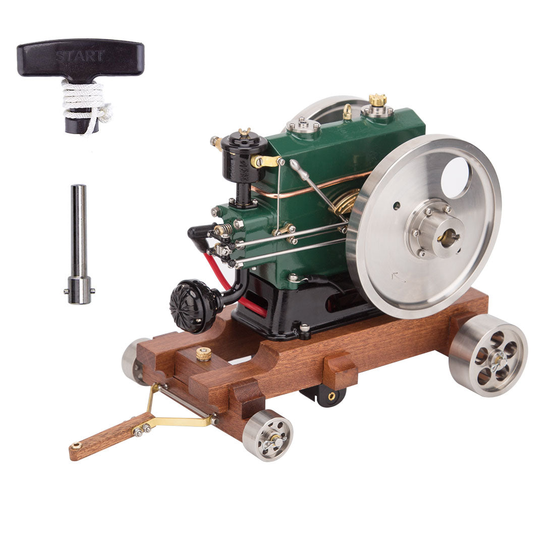 RETROL 1/8 Scale 3.6CC Mini Vintage Single Cylinder 4-Stroke Working Gasoline Engine Model
