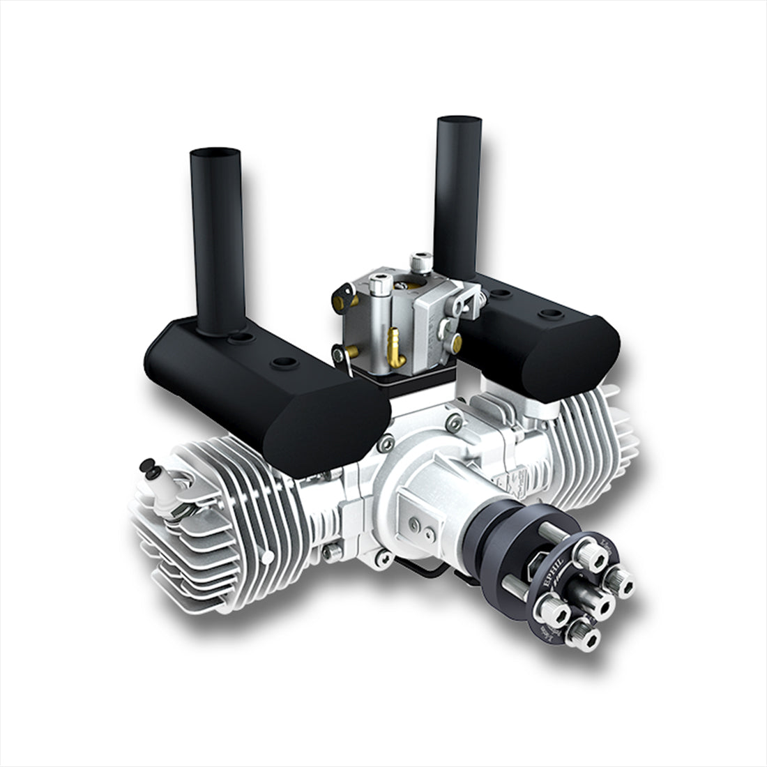 EPHIL XG-40cc-T Two-Stroke Twin-Cylinders Horizontally Opposed Gasoline Engine Model for Fixed-Wing Aircraft Models