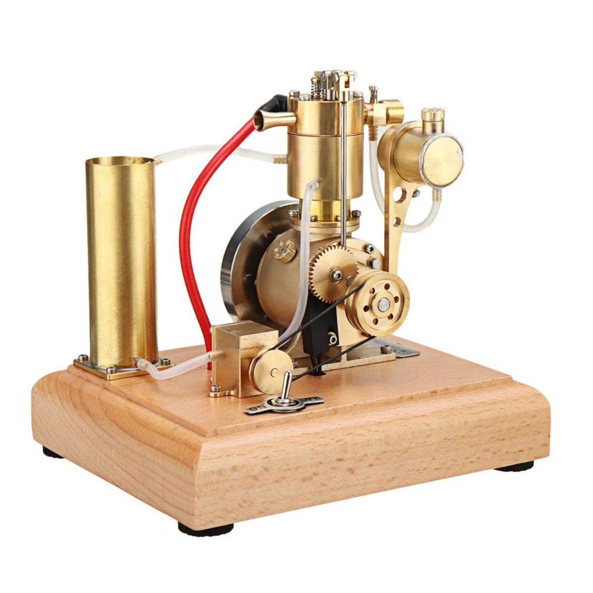 M18 Premium Stirling Engine Model – Water-Cooled Miniature Gasoline Motor with Gear Pump & Water Tank