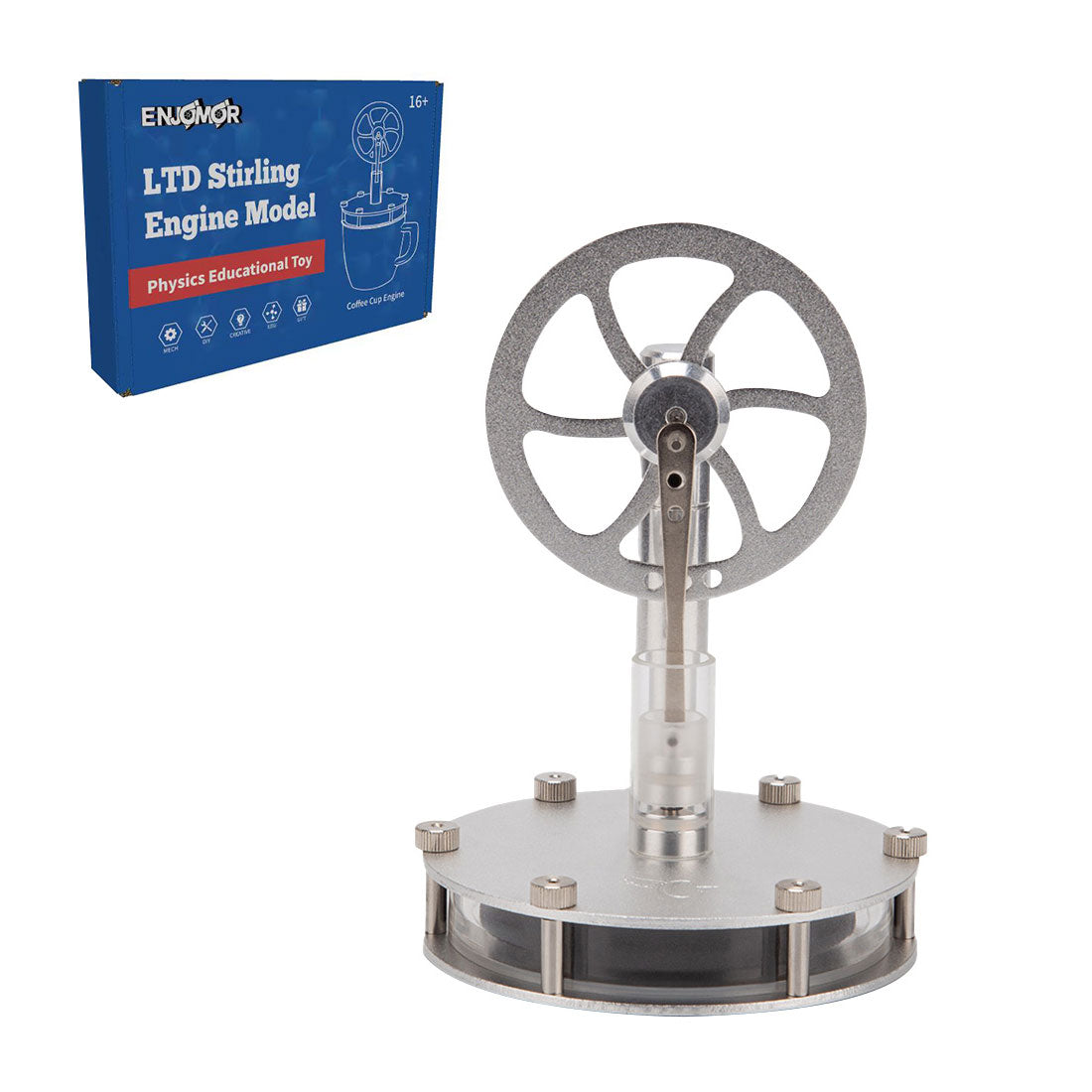 Lae Temperatuur Stirling Enjin Stel DIY Stoom Hitte Enjin Motor Speelgoed