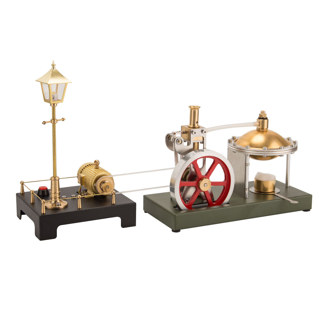 ENJOMOR DIY-samestelling stoomenjinstel Retro vertikaal met sferiese ketel DIY-stel