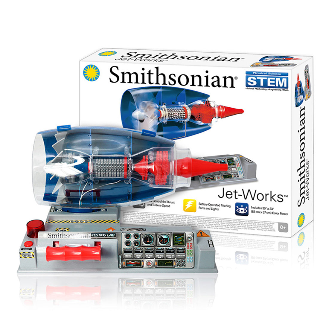 Smithsonian Jet Works Gevorderde Wetenskapstel - Bou Jou Eie Straalmotor - DIY Montering Turbowaaier Straalmotor Modelstel