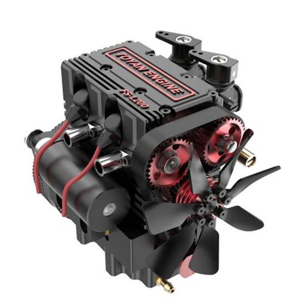 TOYAN FS-L200 Enjin 2 Silinder 4 Slag Nitro Enjin Modelstel - Bou Jou Eie Enjin Wat Werk