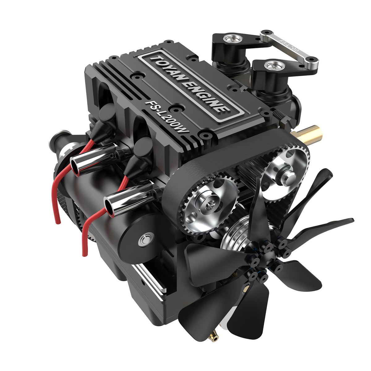 TOYAN FS-L200 Enjin 2 Silinders 4-slag Enjin Modelstel - Bou Jou Eie Enjin wat Werk