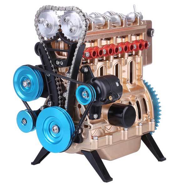 Teching Enjinstel 4 Silinder Motorenjin Monteringsstel Geskenkversameling DM13-B