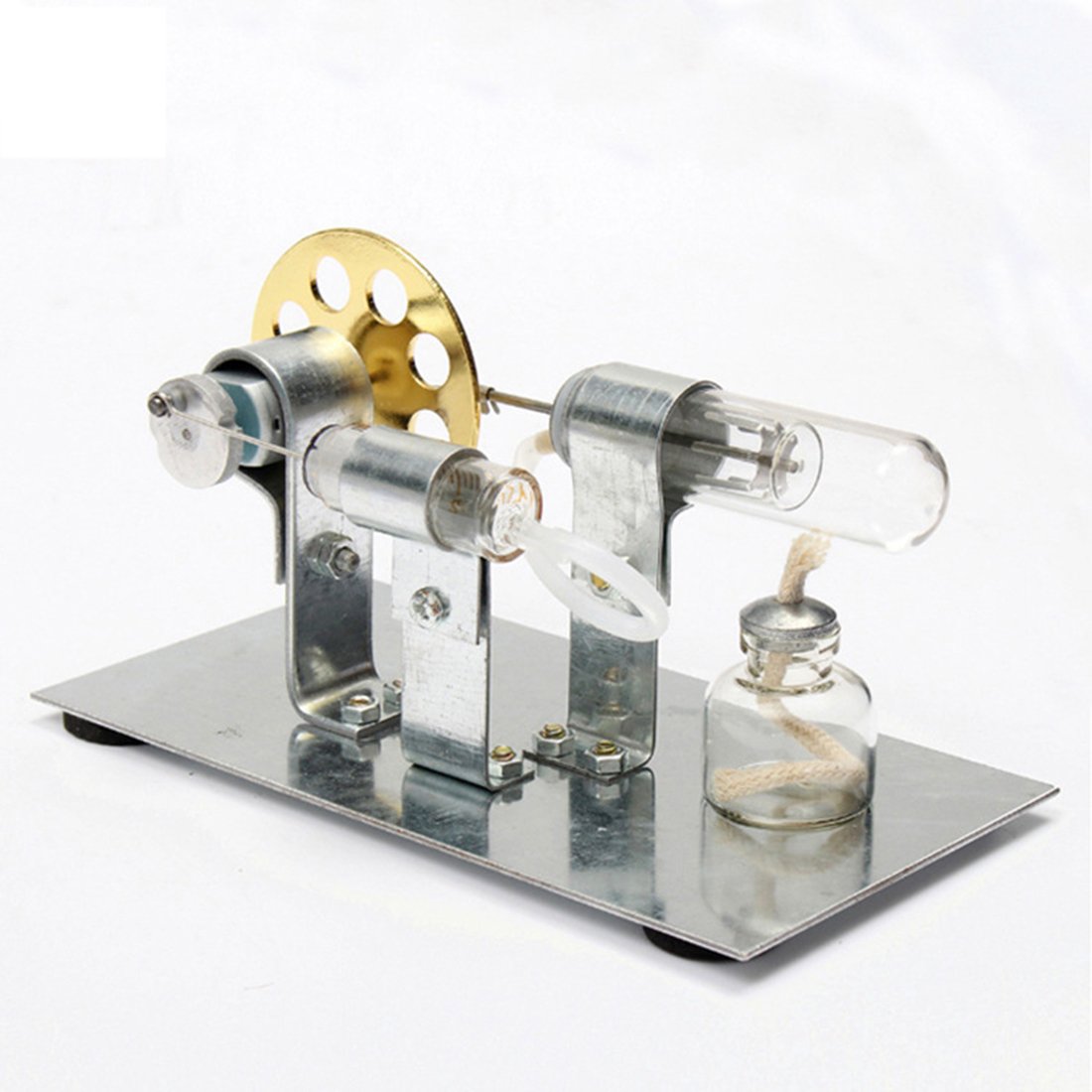 Stirling-enjin-stel DIY enkelsilinder-Stirling-enjin - ideale enjinmodelgeskenk vir u kinders