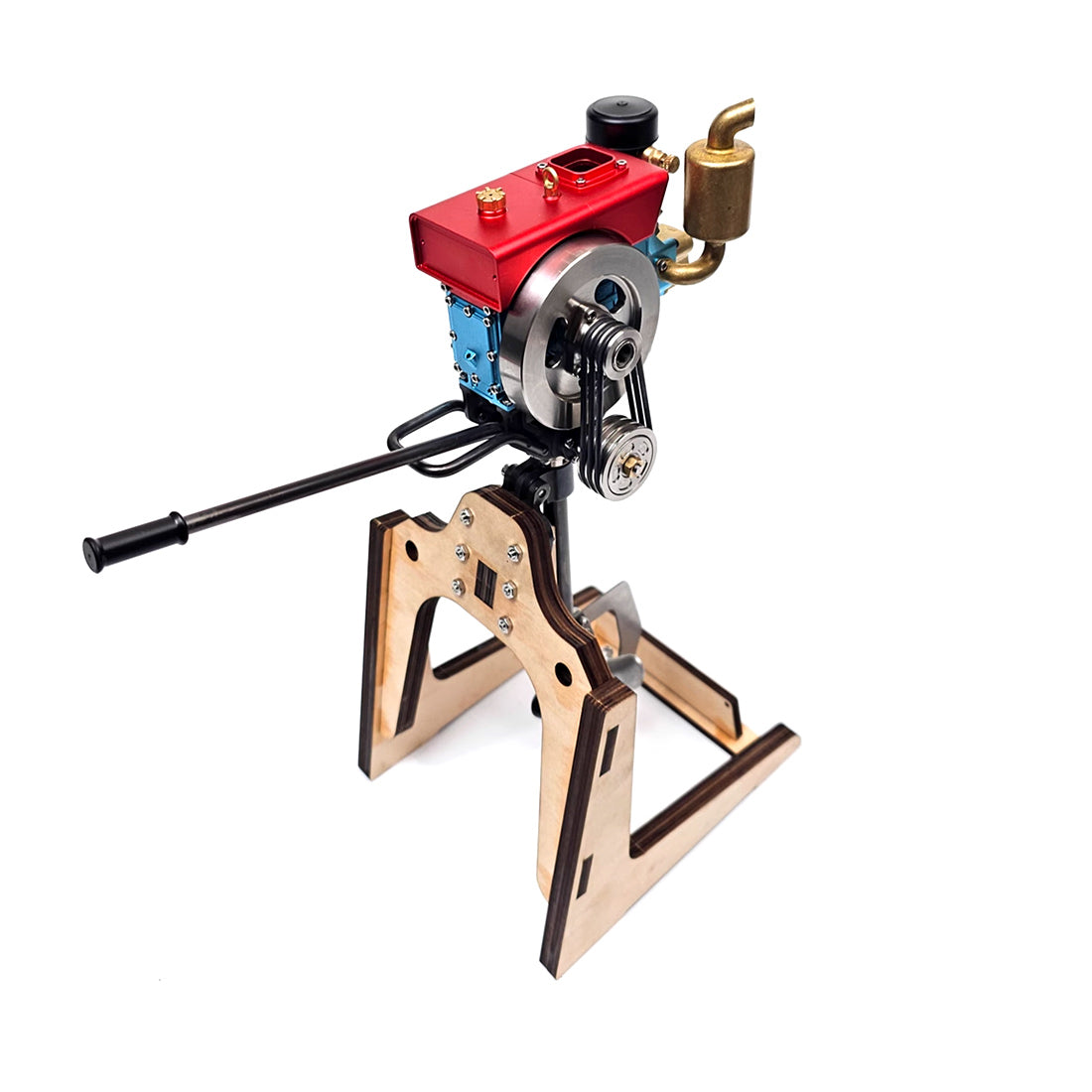 RETROL 2.6cc-ko zilindro bakarreko 4 aldiko gasolinazko motorra muntatzeko kita, urpeko helize-buztaneko muntaketarekin, 1-1.3m-ko arrantza-ontzi modeloetarako.