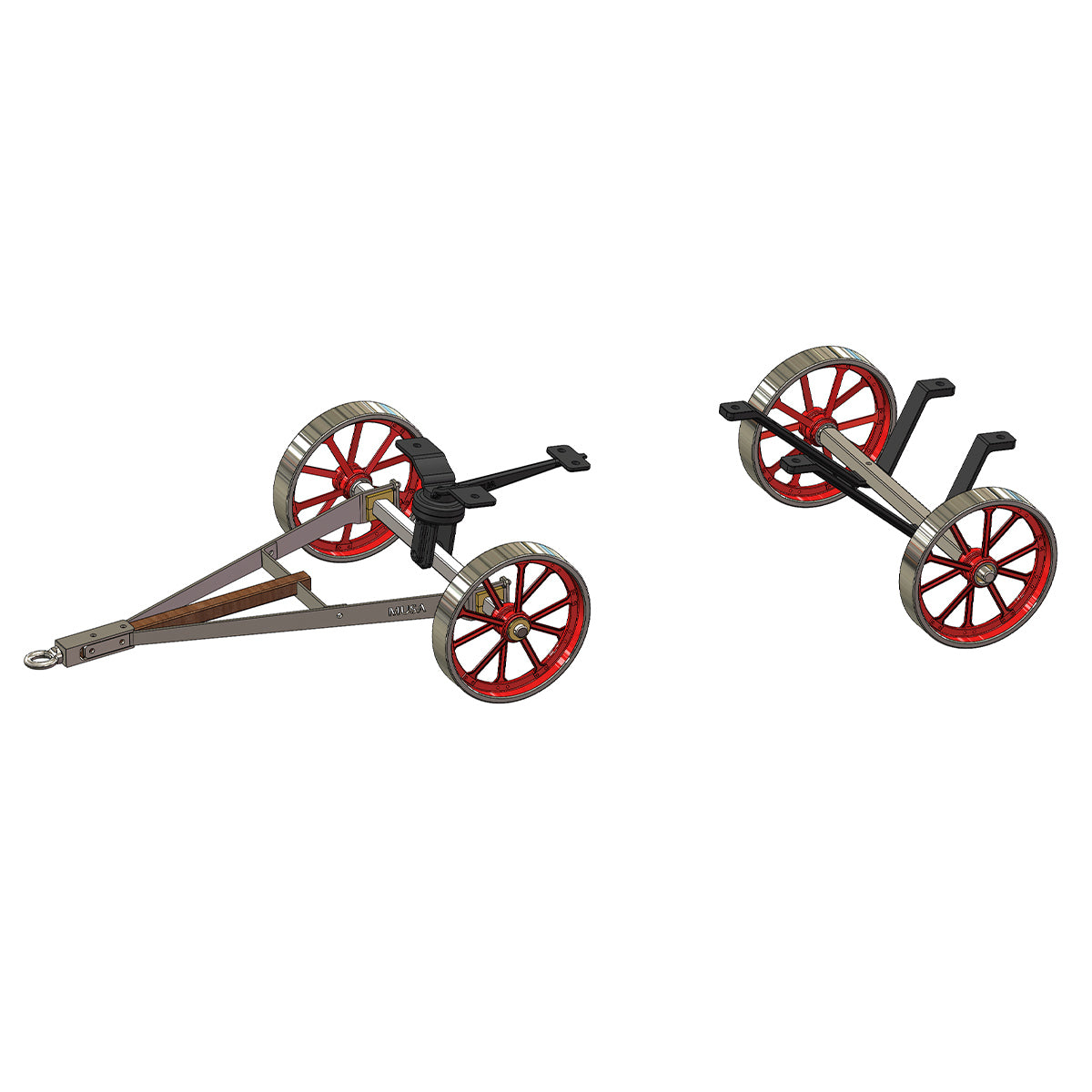 Troli Kemudi Kustom untuk Model Mesin RETROL HM-01 Hit and Miss