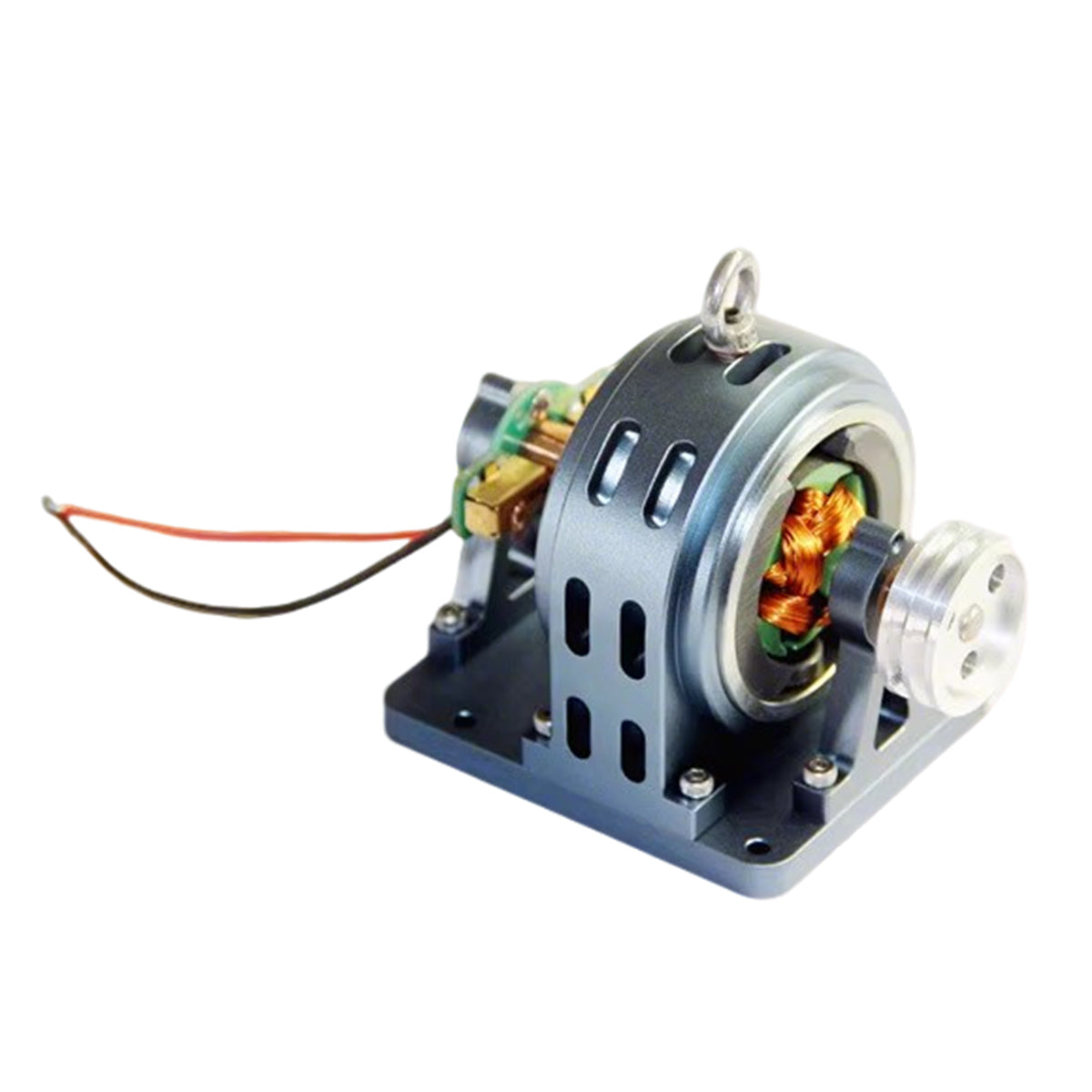 ម៉ាស៊ីនភ្លើងខ្នាតតូច 12V DC ជាមួយខ្សែក្រវ៉ាត់កង់ - គ្រឿងបន្ថែមធ្វើបច្ចុប្បន្នភាព DIY សម្រាប់ម៉ូដែលម៉ាស៊ីនចំហុយ/ខាងក្នុង