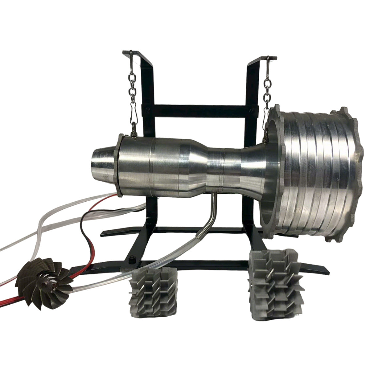 Model Mesin Turbofan Miniatur Mesin Jet yang Dibuat dengan Presisi, Dapat Dilepas, dan Dapat Dirawat dengan Pembakaran Gas Cair