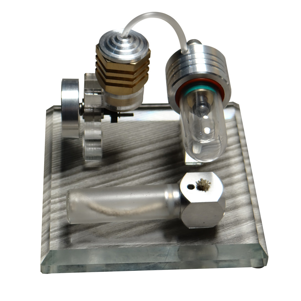 ម៉ូដែលម៉ាស៊ីន Stirling ស៊ីឡាំងតែមួយ ខ្យល់ក្តៅ