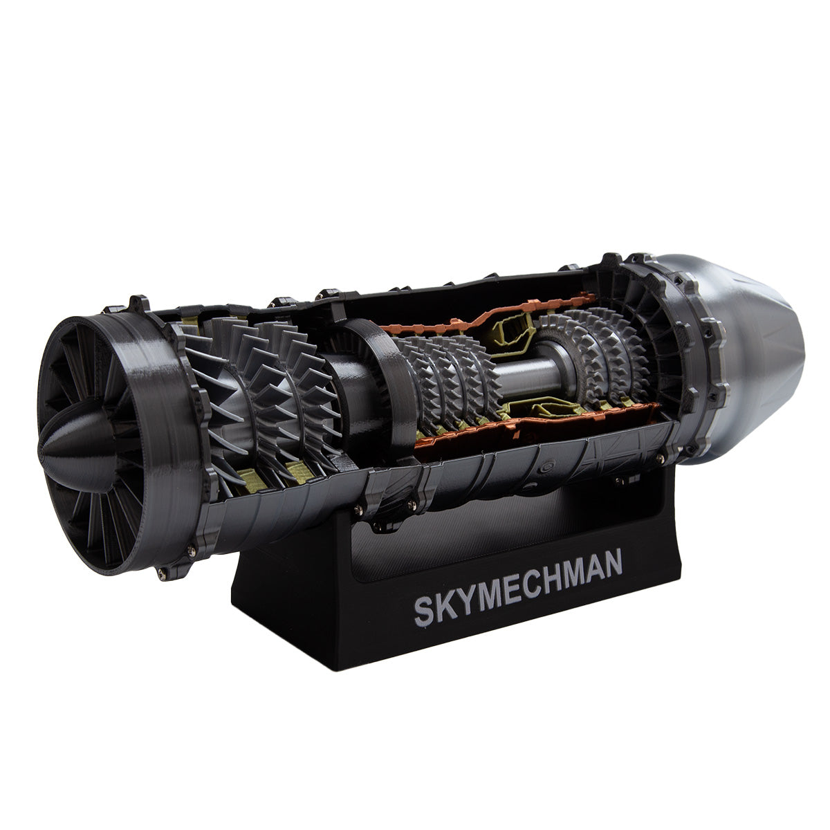 កញ្ចប់គំរូម៉ាស៊ីន SKYMECHMAN 1/18 WS-15 Turbofan បង្កើតម៉ាស៊ីន Turbofan ផ្ទាល់ខ្លួនរបស់អ្នកដែលដំណើរការ